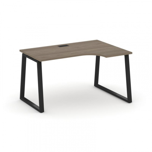 Style Project Стол рабочий эргоном. SN-6T1.SPA-011(R) Акация Лорка/Металл Антрацит/Заглушка Пластик фото 6