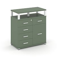 Тумба приставная с 5 ящиками Concept CN.TSP-018 W