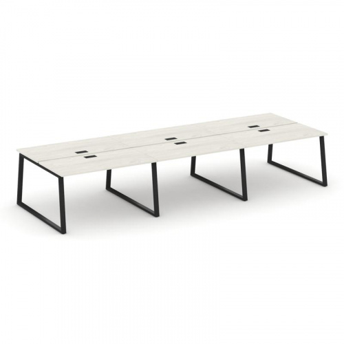 Style Project Рабочая станция 2-х сторон. SN-6T1.DRS-081 Акация Лорка/Металл Антрацит/Заглушка Пласт фото 8