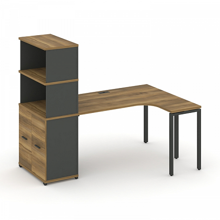 Стол эргономичный с опорным распашным шкафом Concept CN.SA-216(R)