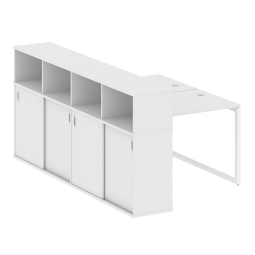 Бенч-система с шкафом-купе на О-обр. м/к Metal System Quattro 40БО.РС-СШК-4.1 фото 10