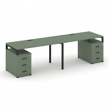 Бенч-система на 2 места с 2 опорными тумбами Concept CN.ORS-320