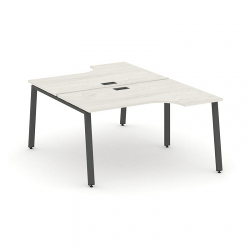 Style Project Рабочая станция эргоном. SN-6A.DRPA-012 Вяз Благородный/Металл Белый 1580*1432/1992*75 фото 23