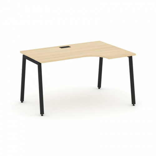 Style Project Стол рабочий эргоном. SN-4A.SPA-002(R) Дуб Табак/Металл Белый 1580*600/980*750 фото 2 Style Project Стол рабочий эргоном. SN-4A.SPA-002(R) Дуб Табак/Металл Белый 1580*600/980*750 фото 2