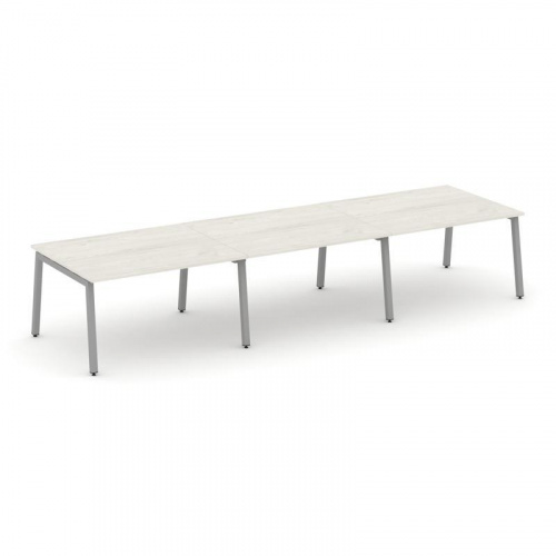 Style Project Стол переговорный SN-5A.SPRG-054.3 Дуб Наварра/Металл Белый 4740*1180*750 фото 6 Style Project Стол переговорный SN-5A.SPRG-054.3 Дуб Наварра/Металл Белый 4740*1180*750 фото 6