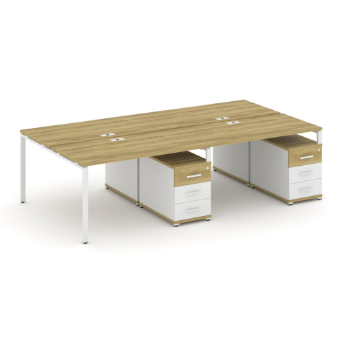 Бенч-система на 4 места с 2 опорными тумбами Concept CN.DRS-319 фото 11