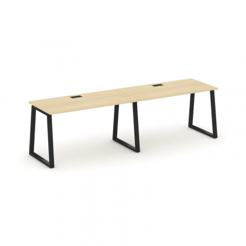 Style Project Рабочая станция 1 сторон. SN-6T1.ORS-003 Акация Лорка/Металл Антрацит/Заглушка Пластик фото 4