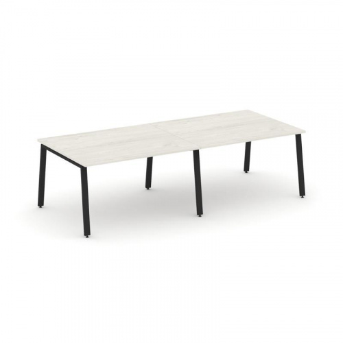 Style Project Стол переговорный SN-6A.SPRG-042.3 Дуб Наварра/Металл Белый 2360*1180*750