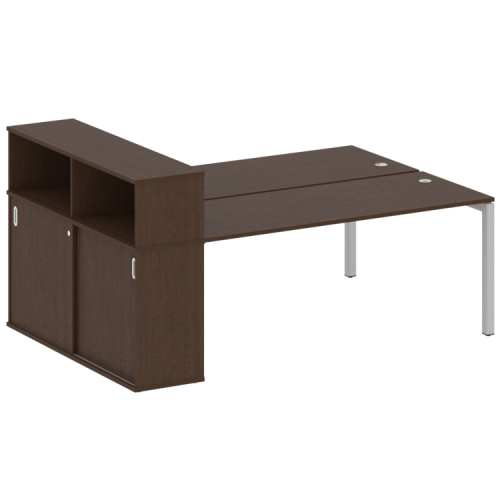 Бенч-система с шкафом-купе на П-обр. м/к Metal System Quattro 50БП.РС-СШК-2.5 фото 9