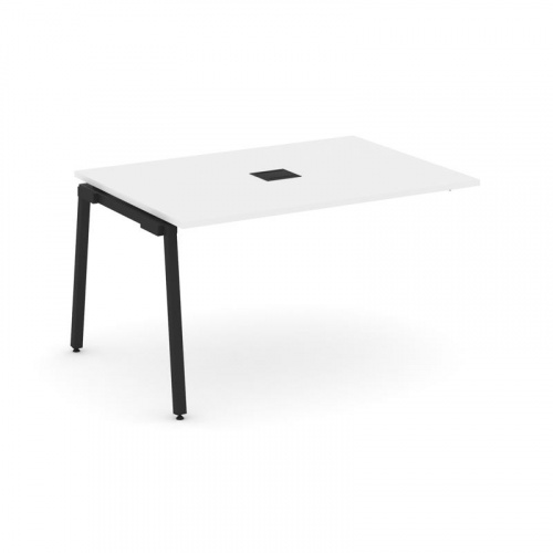 Style Project Проходной наб. элем. перег. стола SN-4A.NSPRG-001 Дуб Наварра/Металл Белый 980*980*750 фото 5