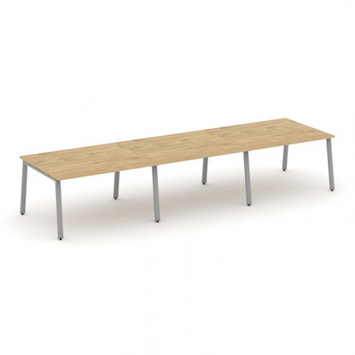 Style Project Стол переговорный SN-6A.SPRG-053.3 Тиквуд Светлый/Металл Антрацит 4140*1180*750 фото 8