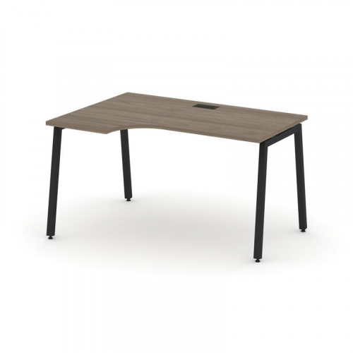 Style Project Стол рабочий эргоном. SN-4A.SPA-001(L) Дуб Наварра/Металл Антрацит 1380*600/980*750 фото 12