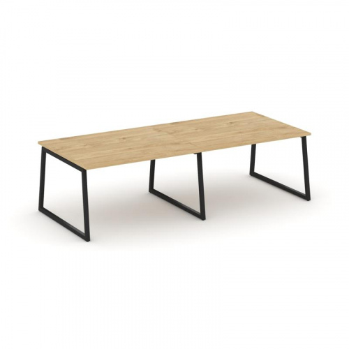 Style Project Стол переговорный SN-4T1.SPRG-044.3 Акация Лорка/Металл Антрацит 3160*1180*750 фото 2