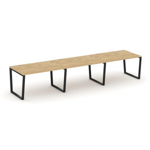 Style Project Стол переговорный SN-6T2.SPRG-024.3 Акация Лорка/Металл Антрацит 4740*980*750