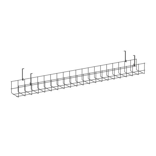 Кабель-канал сетчатый узкий KK-S-100U Металл Белый 1005*131*154 фото 2