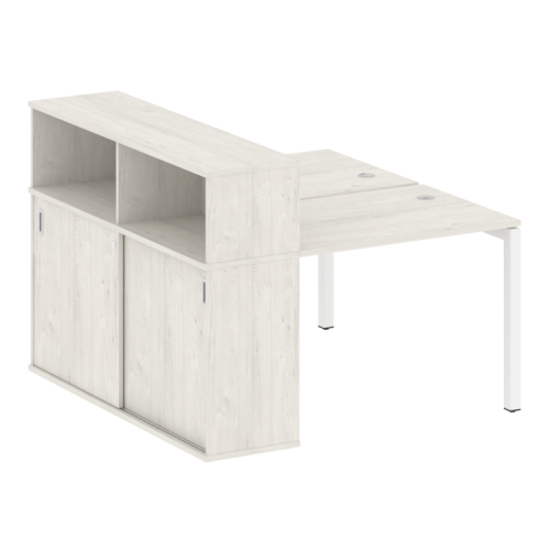 Бенч-система с шкафом-купе на П-обр. м/к Metal System Quattro 50БП.РС-СШК-2.1 фото 4 Бенч-система с шкафом-купе на П-обр. м/к Metal System Quattro 50БП.РС-СШК-2.1 фото 4