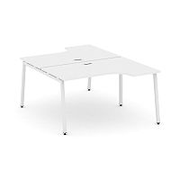 Style Project Рабочая станция эргоном. SN-4A.DRPA-022 Белый/Металл Белый 1580*1632/1992*750