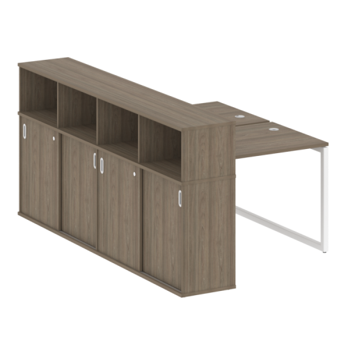 Бенч-система с шкафом-купе на О-обр. м/к Metal System Quattro 40БО.РС-СШК-4.1 фото 2