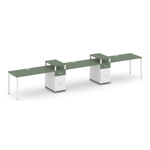 Бенч-система на 3 места с 2 опорными тумбами Concept CN.ORS-456 фото 5