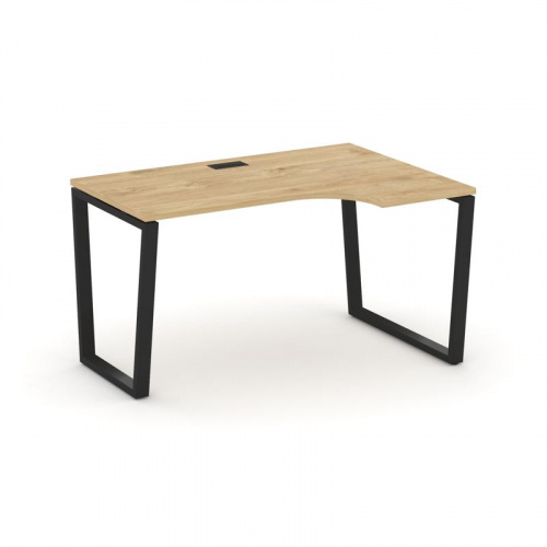 Style Project Стол рабочий эргоном. SN-6T2.SPA-021(R) Акация Лорка/Металл Антрацит/Заглушка Пластик Style Project Стол рабочий эргоном. SN-6T2.SPA-021(R) Акация Лорка/Металл Антрацит/Заглушка Пластик
