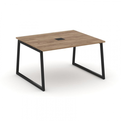 Style Project Стол переговорный SN-4T1.SPRG-032 Акация Лорка/Металл Антрацит/Заглушка Металл Антраци фото 8