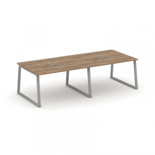 Style Project Стол переговорный SN-6T1.SPRG-044 Акация Лорка/Металл Антрацит/Заглушка Металл Антраци фото 11