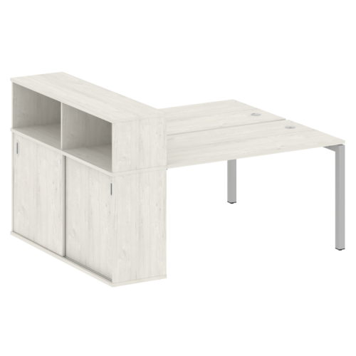 Бенч-система с шкафом-купе на П-обр. м/к Metal System Quattro 50БП.РС-СШК-2.3 фото 8