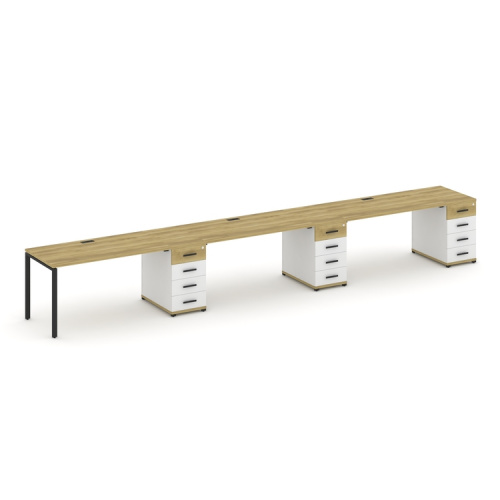 Бенч-система на 3 места с 3 опорными тумбами Concept CN.ORS-443 фото 6