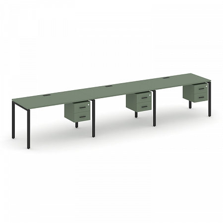 Бенч-система на 3 места с подвесными тумбами Concept CN.ORS-133