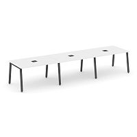 Style Project Стол переговорный SN-6A.SPRG-021 Белый/Металл Антрацит 2940*980*750