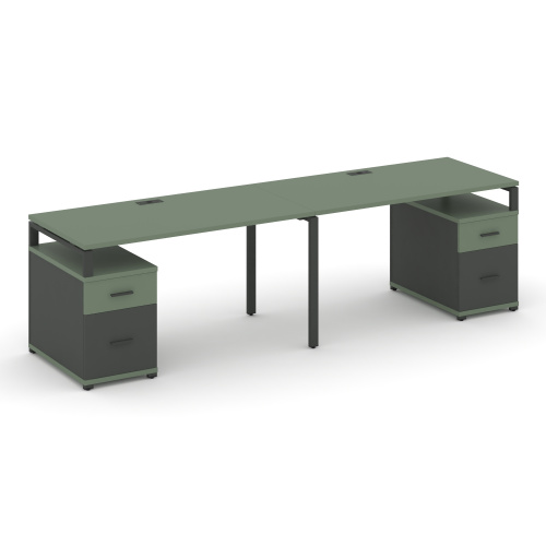 Бенч-система на 2 места с 2 опорными тумбами Concept CN.ORS-321 фото 2