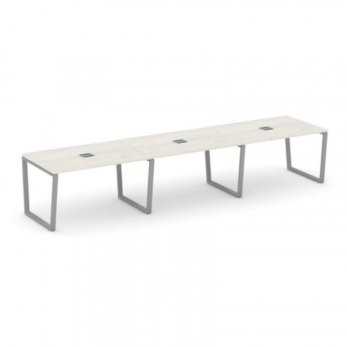 Style Project Стол переговорный SN-6T2.SPRG-024 Акация Лорка/Металл Антрацит/Заглушка Металл Антраци фото 12