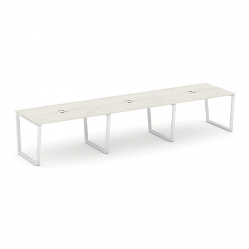 Style Project Стол переговорный SN-6T2.SPRG-024 Акация Лорка/Металл Антрацит/Заглушка Металл Антраци фото 13