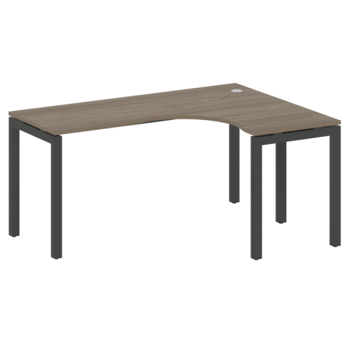 Стол криволинейный правый на П-обр. м/к Metal System Quattro 50БП.СА-4 (R)