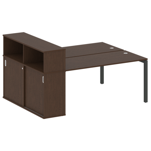 Бенч-система с шкафом-купе на П-обр. м/к Metal System Quattro 50БП.РС-СШК-2.4 фото 12