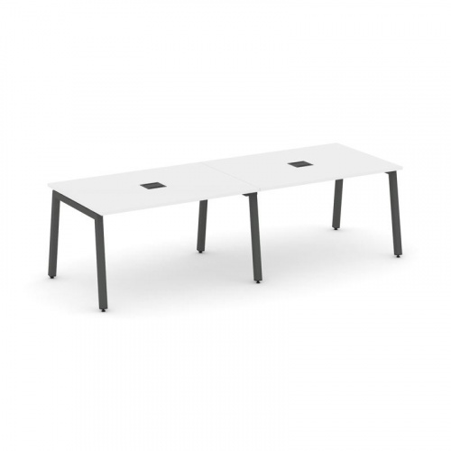 Style Project Стол переговорный SN-5A.SPRG-013 Антрацит/Металл Белый 2760*980*750 фото 17