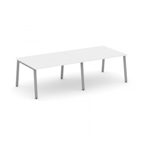 Style Project Стол переговорный SN-6A.SPRG-042.3 Дуб Наварра/Металл Белый 2360*1180*750 фото 3