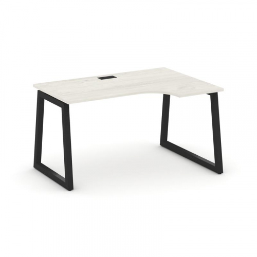 Style Project Стол рабочий эргоном. SN-5T1.SPA-002(R) Акация Лорка/Металл Антрацит/Заглушка Пластик фото 9