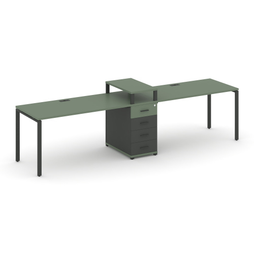 Бенч-система на 2 места с 1 опорной тумбой Concept CN.ORS-420 фото 2