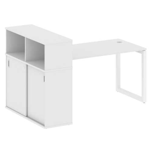 Стол офисный с шкафом-купе на О-обр. м/к Metal System Quattro 50БО.РС-СШК-3.3 фото 5