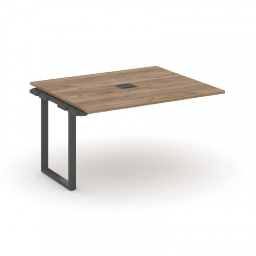 Style Project Проходной наб. элем. перег. стола SN-6O.NSPRG-033 Дуб Наварра/Металл Белый 1380*1180*7 фото 6