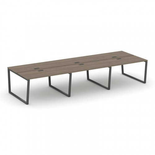 Style Project Рабочая станция 2-х сторон. SN-6T2.DRS-082 Акация Лорка/Металл Антрацит/Заглушка Пласт фото 25