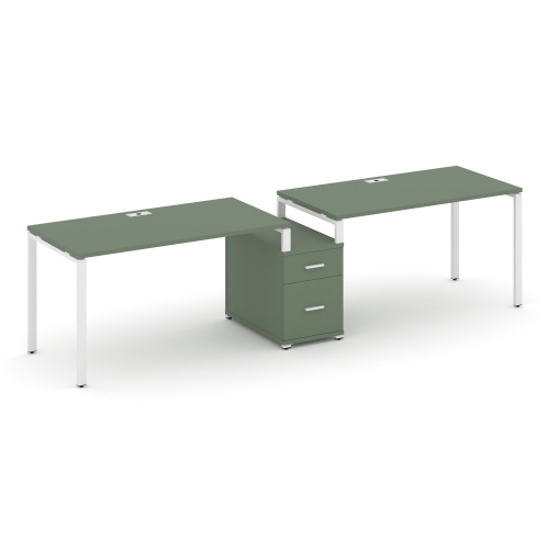 Бенч-система на 2 места с 1 опорной тумбой Concept CN.ORS-308