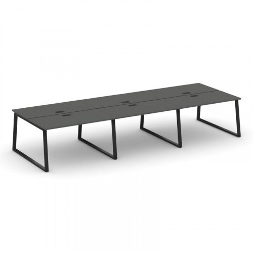 Style Project Рабочая станция 2-х сторон. SN-6T1.DRS-081 Акация Лорка/Металл Антрацит/Заглушка Пласт фото 6