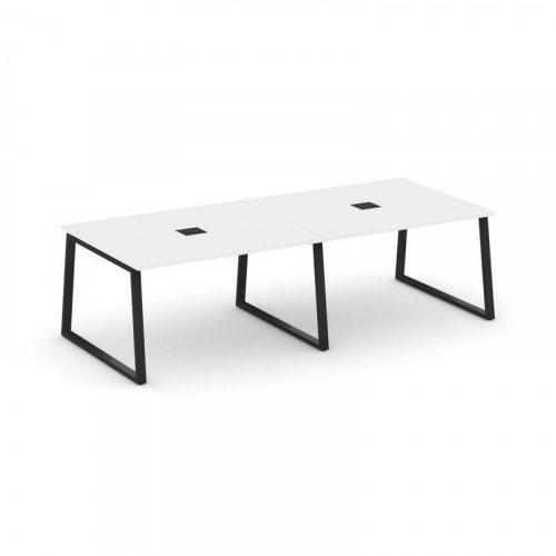 Style Project Стол переговорный SN-6T1.SPRG-044 Акация Лорка/Металл Антрацит/Заглушка Металл Антраци фото 7