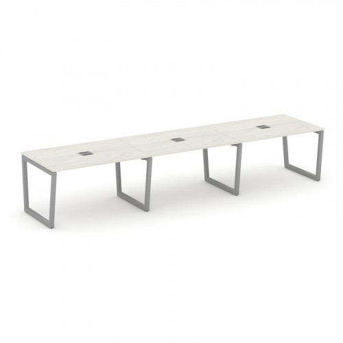 Style Project Стол переговорный SN-5T2.SPRG-024 Акация Лорка/Металл Антрацит/Заглушка Металл Антраци фото 12