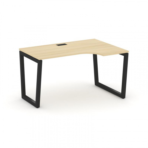 Style Project Стол рабочий эргоном. SN-5T2.SPA-001(R) Акация Лорка/Металл Антрацит/Заглушка Пластик фото 4