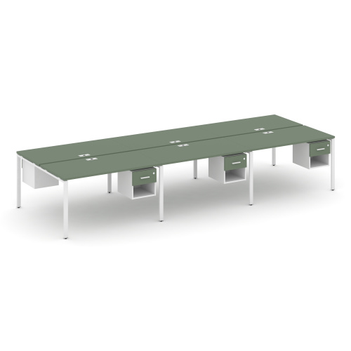 Бенч-система на 6 мест с подвесными тумбами Concept CN.DRS-157 фото 5