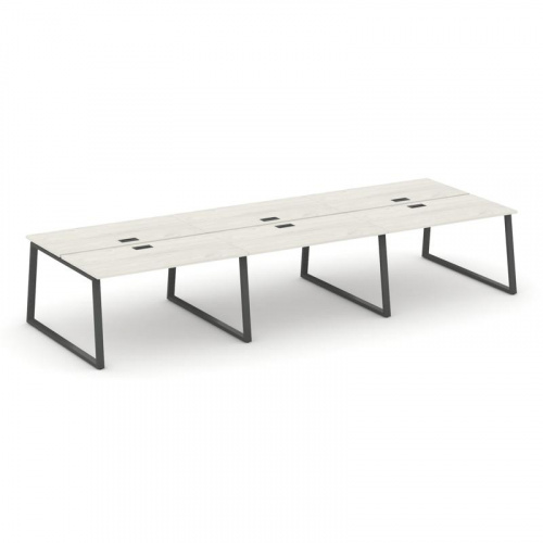 Style Project Рабочая станция 2-х сторон. SN-6T1.DRS-081 Акация Лорка/Металл Антрацит/Заглушка Пласт фото 24