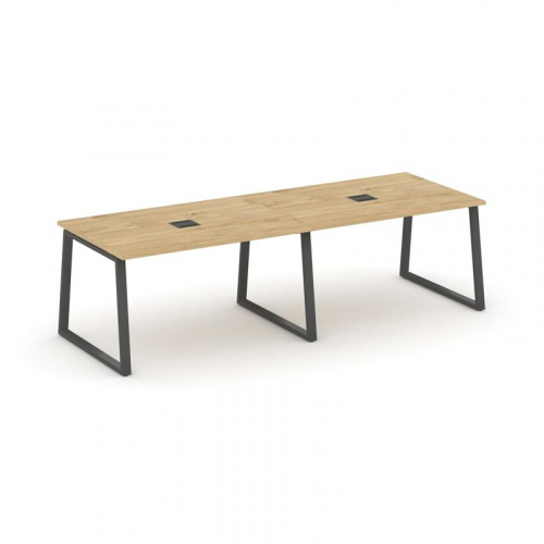 Style Project Стол переговорный SN-6T1.SPRG-014 Акация Лорка/Металл Антрацит/Заглушка Металл Антраци фото 7 Style Project Стол переговорный SN-6T1.SPRG-014 Акация Лорка/Металл Антрацит/Заглушка Металл Антраци фото 7